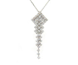New 0.64ctw Diamond Floating Kite Pendant Necklace in 14K