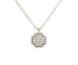 New Gabriel & Co. 0.11ctw Pave Diamond Octagon Pendant Necklace in 14K