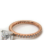 New Gabriel & Co. 0.36ctw Diamond Straight Semi Mount Ring in 14K