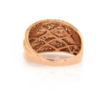 New 3.00ctw Diamond Multi Row Crossover Ring in 18K