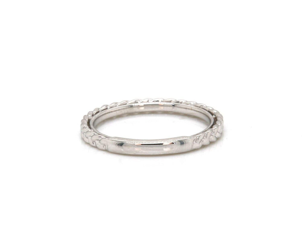 New Gabriel & Co. Braided Stackable Band Ring in 14K