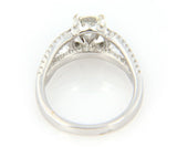 1.88ctw Round Diamond Halo Triple Split Shank Engagement Ring in 14K