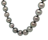 Iridesse Tahitian Diamond and Graduated Pearl Strand Necklace in 18K