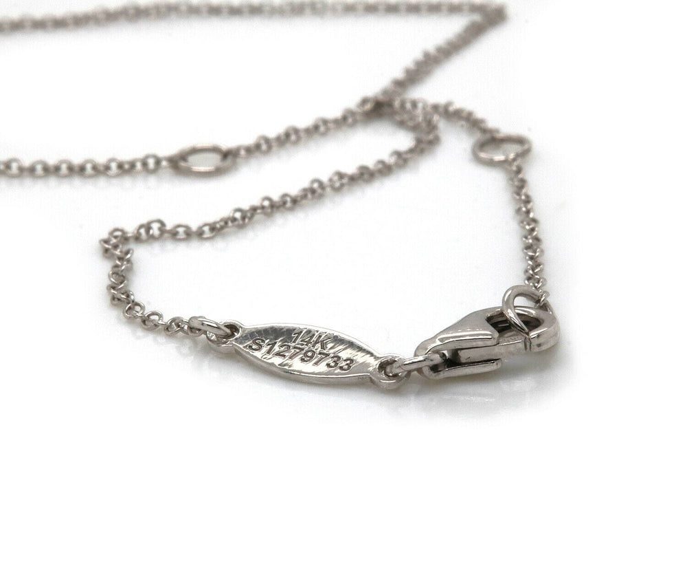 New Gabriel & Co. 0.27ctw Baguette and Round Diamond Rectangle Pendant Necklace in 14K