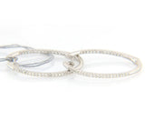 New 0.25ctw Diamond Inside Out Hoop Earrings in 14K