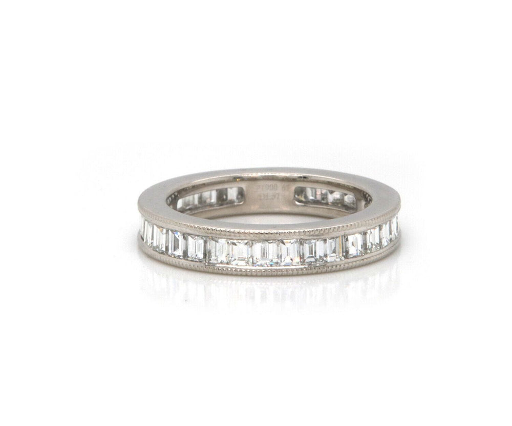 1.57ctw Baguette Diamond Channel Set Eternity Band Ring in Platinum