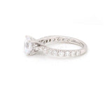 New Gabriel & Co. 0.81ctw Diamond Straight Semi Mount Ring in 14K