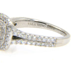 Vera Wang 1.50ctw Princess Diamond Double Frame Engagement Ring in 14K