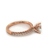 New Gabriel & Co. 0.54ctw Diamond Straight Semi Mount Ring in 14K