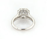 New Gabriel & Co. 1.01ctw Baguette & Round Diamond Cushion Frame Semi Mount 14kt