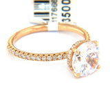 New Odelia 0.32ctw Diamond Under Prong Semi Mount Ring in 18K