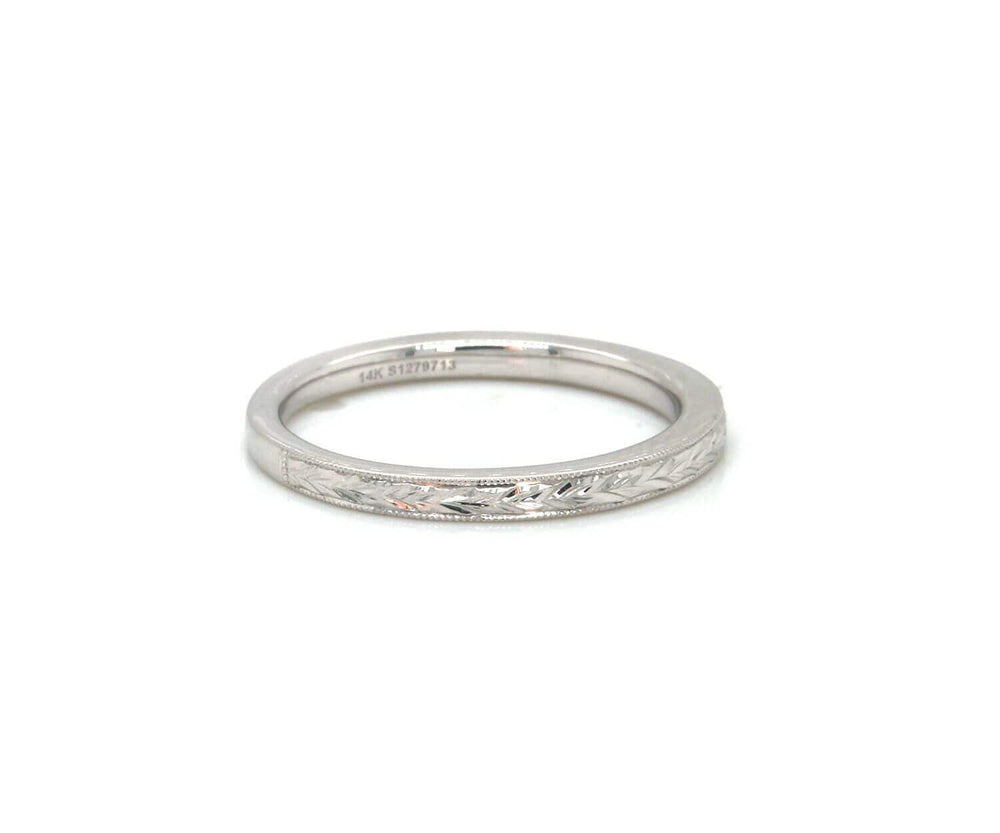 New Gabriel & Co. Filigree Engraved Band Ring in 14K