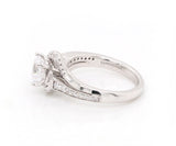 New Gabriel & Co. 0.37ctw Diamond Swirl Semi Mount Ring in 14K