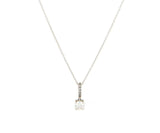 New 0.55ctw Diamond Solitaire Pendant Necklace in 18K