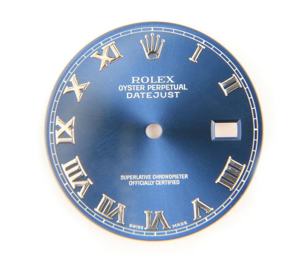 Rolex Blue Datejust Dial in Stainless Steel, 28mm