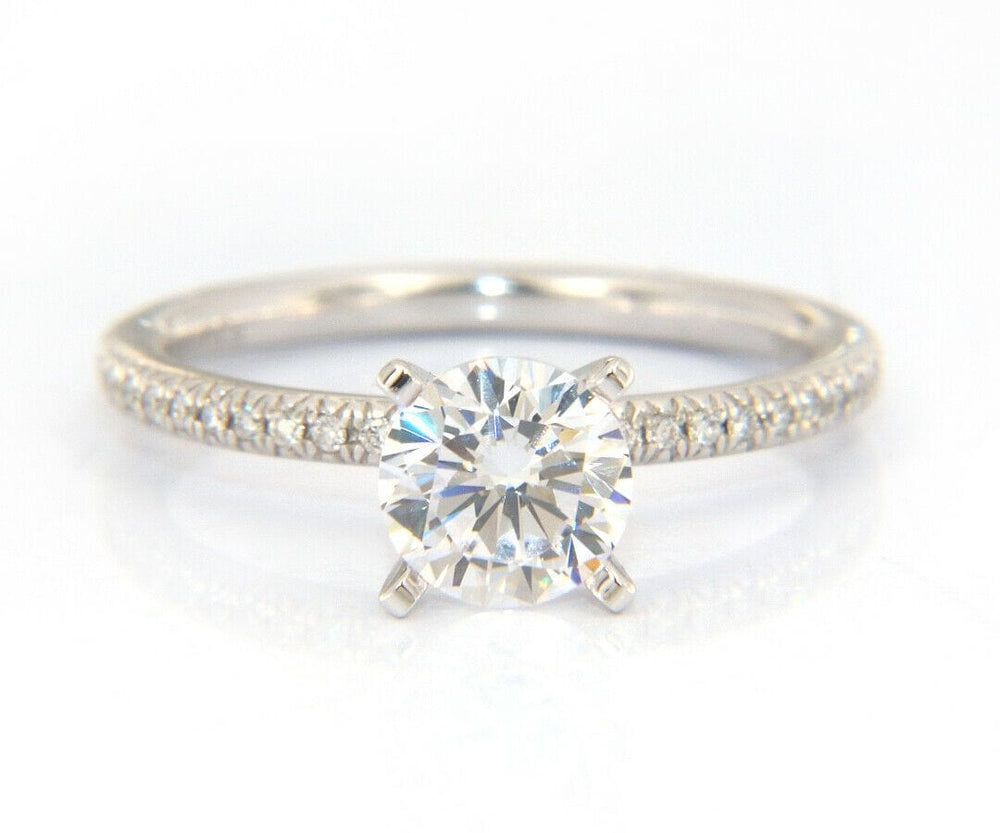 New Gabriel & Co. Diamond Straight Semi Mount Ring in 14K