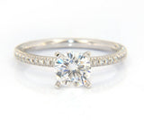 New Gabriel & Co. Diamond Straight Semi Mount Ring in 14K