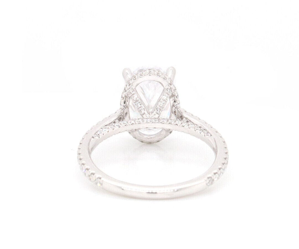 New Gabriel & Co. 0.59ctw Diamond Halo Semi Mount Ring in 14K