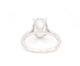 New Gabriel & Co. 0.59ctw Diamond Halo Semi Mount Ring in 14K