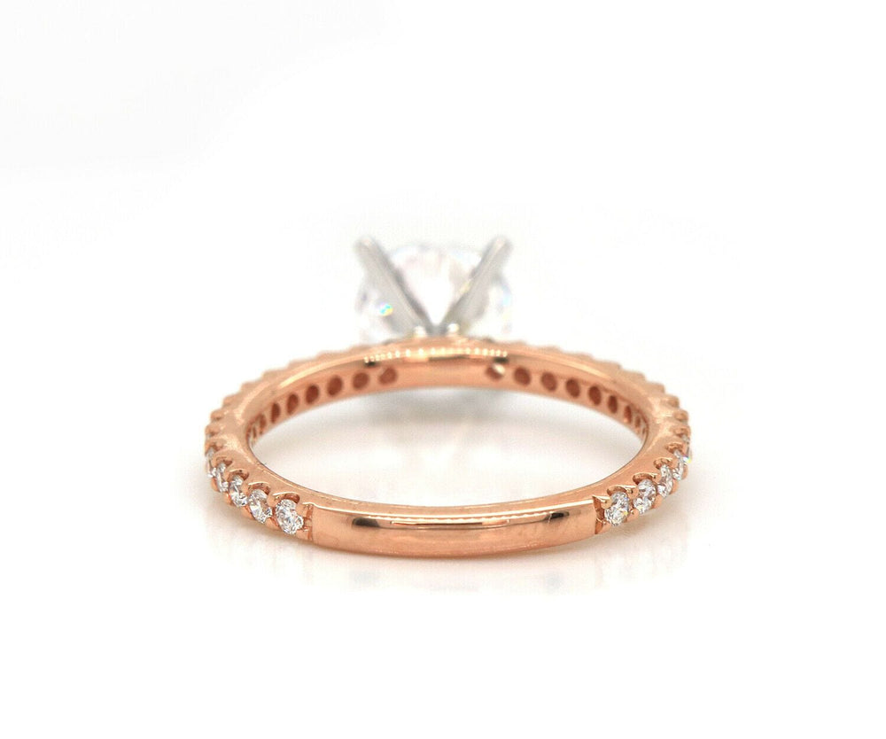 New Gabriel & Co. 0.36ctw Diamond Straight Semi Mount Ring in 14K