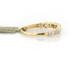 New 0.28ctw Diamond Bezel and Prong Set Band Ring in 14K