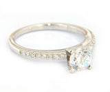 New Gabriel & Co. 0.15ctw Diamond Straight Semi Mount Ring in 14K