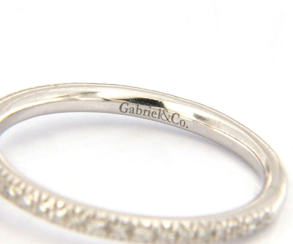 New Gabriel & Co. Diamond Straight Semi Mount Ring in 14K