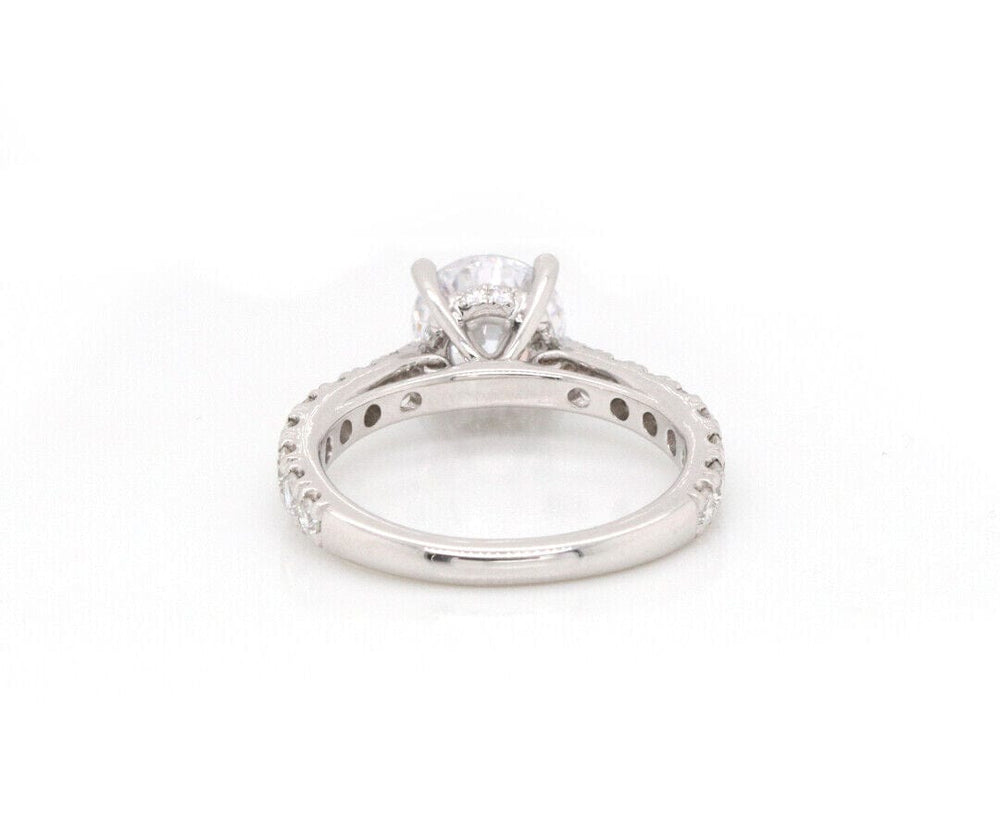 New Gabriel & Co. 0.81ctw Diamond Straight Semi Mount Ring in 14K