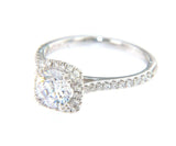 New from Gabriel & Co Halo 0.39 CTW Diamond Semi Mount Ring in 14K