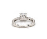 New Gabriel & Co. 0.79ctw Graduated Diamond Straight Semi Mount Ring in 14K