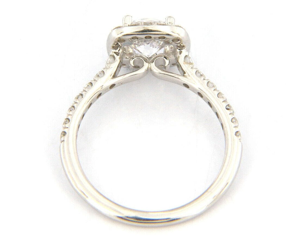 New Gabriel & Co. Diamond Halo Semi Mount Ring in 14kt