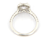 New Gabriel & Co. Diamond Halo Semi Mount Ring in 14kt
