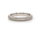New Gabriel & Co. Shared Prong Diamond Milgrain Band Ring in 14K