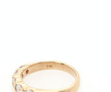 1.00ctw Round Diamond Five Stone Wedding Band Ring in 14K