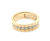 New Gabriel & Co. 0.24ctw Diamond Hexagon Pattern Ring in 14K
