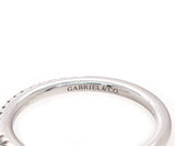 New Gabriel & Co. 0.18ctw Diamond Evelyn Classic Straight Semi Mount Ring in 14K