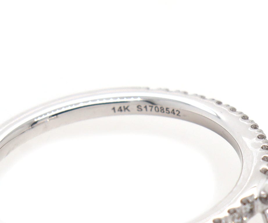 New Gabriel & Co. 0.18ctw Diamond Evelyn Classic Straight Semi Mount Ring in 14K