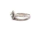 1.15ctw Round Diamond Double Halo Bridal Set in 14K