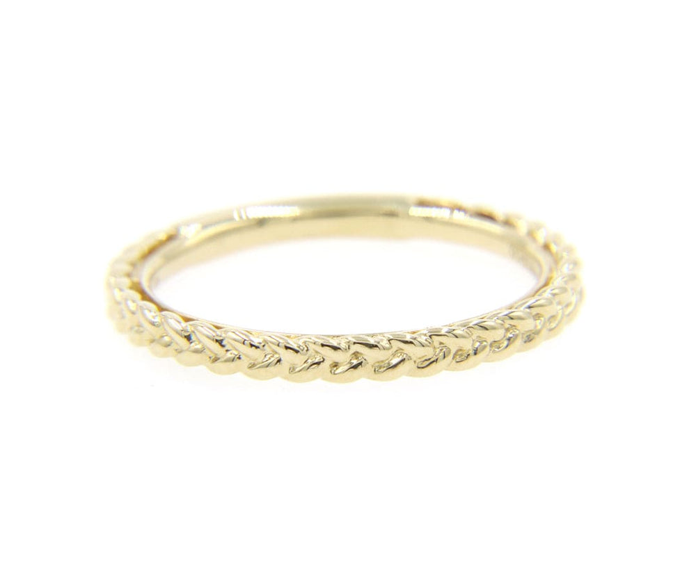 New Gabriel & Co. Braided Stackable Band Ring in 14K