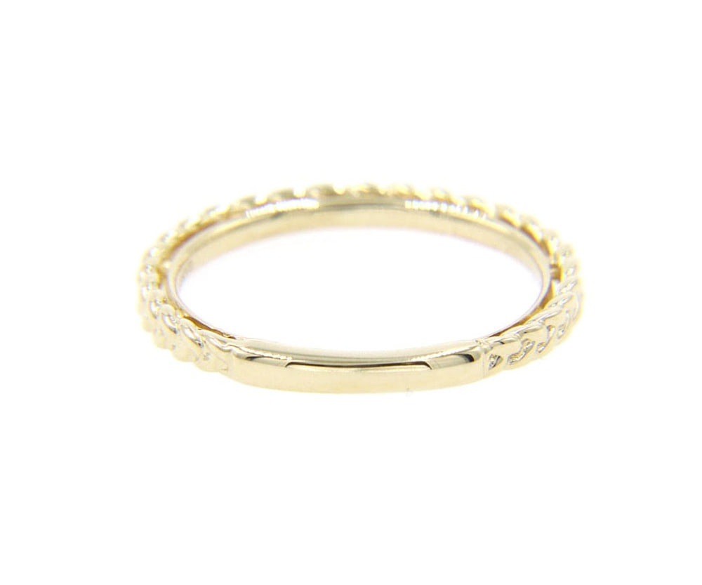 New Gabriel & Co. Braided Stackable Band Ring in 14K