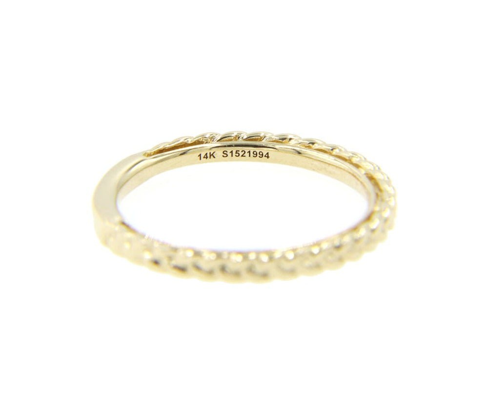 New Gabriel & Co. Braided Stackable Band Ring in 14K