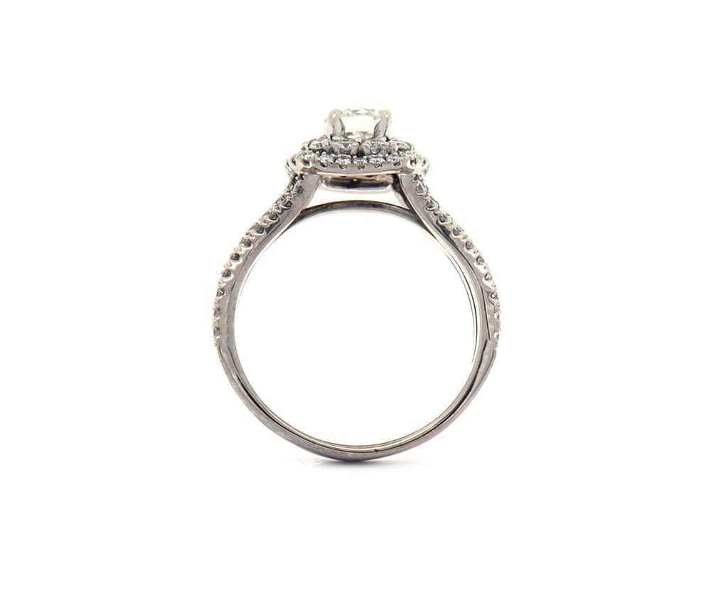1.79ctw Round Diamond Double Frame Engagement Ring in 14K