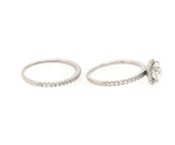 1.50ctw Round Diamond Cushion Frame Bridal Set in 18K