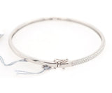 New 1.00ctw Pave Diamond Bangle Bracelet in 14K