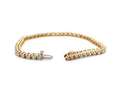 5.65ctw Round Diamond Tennis Bracelet in 14K