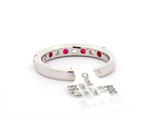 New 0.54ctw Ruby and 0.36ctw Diamond Band Ring in 14K