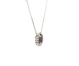 New 1.40ctw Checkerboard Brown Diamond and White Diamond Pendant Necklace 14K