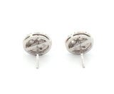 New 1.61ctw Diamond Cluster Halo Stud Earrings in 18K