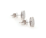 New 1.16ctw Round Diamond Cluster Stud Earrings in 14K